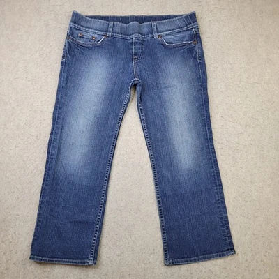 Lucky Brand Dungarees Gene Montesano Lil Maggie Maternity Pull On Denim Jeans L - Image 1 of 4