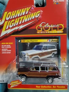 Johnny Lightning 81 Jeep Wagoneer Classic Gold Burgundy Last One  - Picture 1 of 1