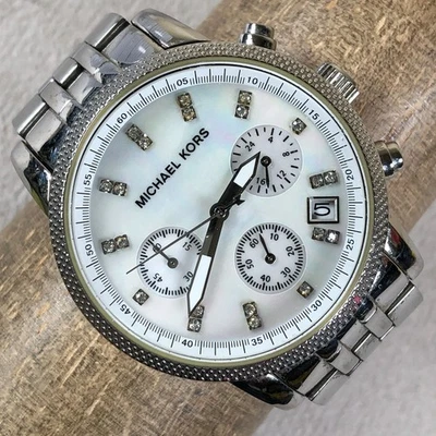 Reloj Michael Kors Ritz Mujer MK-5020 Moda MOP Tono Plateado Cuarzo 37mm 6" Foto 1 de 4