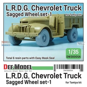 DEFDW30005A 1:35 DEF Model LRDG Chevrolet Truck Sagged Wheel Set #1 (TAM kit) - Picture 1 of 2