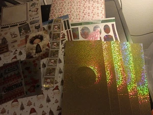 VENTA PAQUETE HOBBYCRAFTS PARA SCRAPBOOKING CON BRILLOS NAVIDAD (OFERTA481) - Imagen 1 de 2