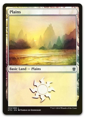Plains (253) #253 (Foil) (NM) Khans of Tarkir KTK Magic MTG - Image 1 of 2
