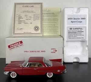 DANBURY MINT 1958 CHRYSLER 300D Sports Coupe - MINT CONDITION - Picture 1 of 19