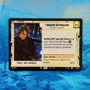 Anakin Skywalker Tempted by The Dark Side LOF SWU 18 Leader Legends Force White - Picture 1 of 2