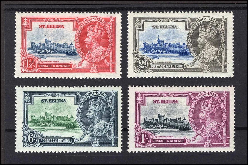 Juego Jubileo de Plata M27382 Santa Elena 1935 m/m Sg 124/7 Cat 38 £ Foto 1 de 1