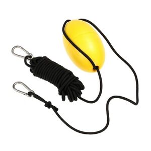 Bright Yellow Buoy Ball Leash for Drift Anchor Easy to Spot and Retrieve