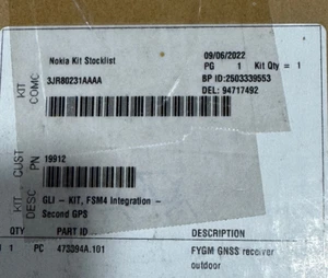 Nokia 3JR8023/AAAA Empfänger-Kit FYGM 473394A101 NEU kostenloser Versand - Bild 1 von 5