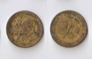 Brasilien 500 Reis 1922 Unabhängigkeit Hundertjahrfeier, Dom Pedro und Präsident Pessoa - Bild 1 von 1
