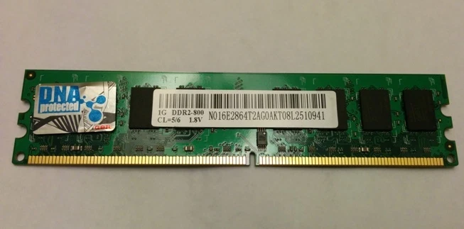 GEIL DDR2-800 1GB 128x8 PC2-6400 PC6400 SDRAM Desktop Memory RAM Module - Image 1 of 1