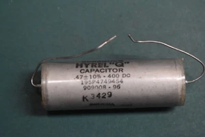 Sprague HYREL “Q” .47uF 400Vdc Audio Tone Paper Oil NOS Vintage Capacitor Tested - Picture 1 of 4