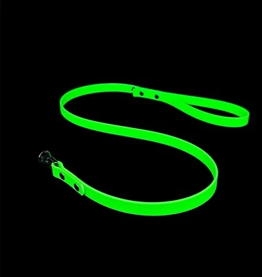 Wasserdichte Biothane Hundeleine | Metallschnalle | schwarze Nieten | extrem robust - Bild 1 von 4