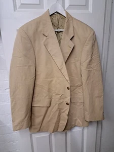 Chester Barrie For Austin Reed Cotton Suit 44 Beige 2 Piece Savile Row London. - Picture 1 of 17