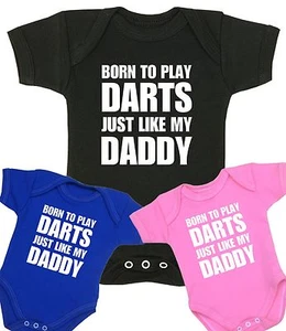 BabyPrem Bebé DIVERSIÓN Ropa DARDOS PAPÁ Body Traje Chaleco Presenta Ducha Regalos - Imagen 1 de 4