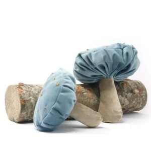 Set Funghi In Velluto Funghi Arredo Casa Autunnali Funghi Realizzati A Mano - Picture 1 of 18