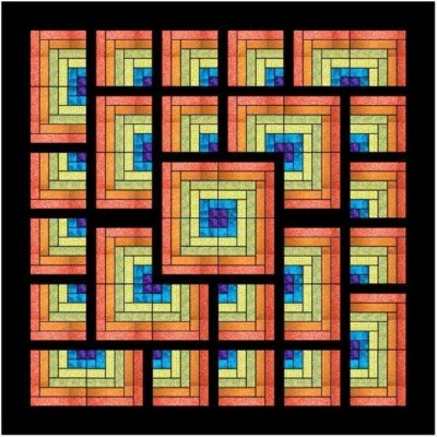 Kit de edredón Uturns/Caribean Sunset/Precortado listo para coser Foto 1 de 4