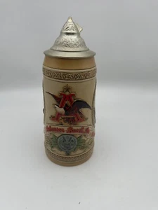 Birra con coperchio Anheuser Busch Budweiser Stein serie "G" edizione limitata #11249 - Foto 1 di 10