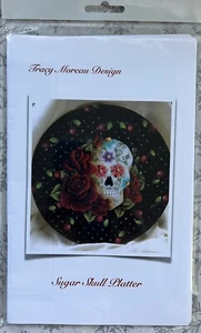 Tracy Moreau Designs Sugar Skull Platter Decorative Painting - Picture 1 of 2