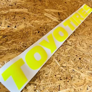 TOYO TIRES XXL Size In Fluorescent Yellow Colourway Sticker 100cm - Picture 1 of 4