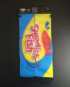 Nuevos Odd Sox Swedish Fish Candy Para Hombre Calcetines Crew Talla 6-13 Envío Rápido Gratuito - Imagen 1 de 2