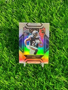 2021 Panini Select Khalil Herbert RC #297 Silver Prizm Premier Level Bears - Bild 1 von 2