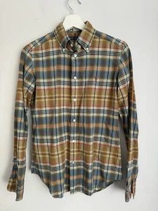 Ralph Lauren India Madras Button Up Shirt Women's Size 6 Cotton Plaid L/Sleeve - Picture 1 of 8