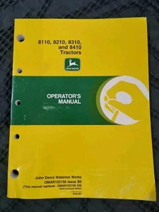 Manual de operador original emitido por el concesionario John Deere 8110 8210 8310 8410 tractores - Imagen 1 de 8