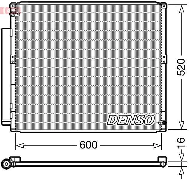 Condensador de CA Denso para Toyota Land Cruiser 90 PRADO 96-10 8846160100 Foto 1 de 1