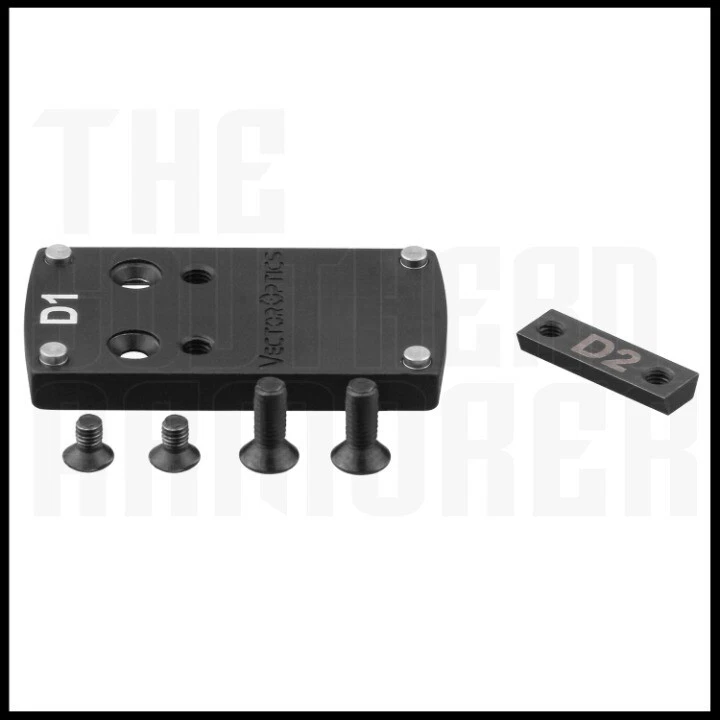 VECTOR OPTICS REAR SIGHT DOVETAIL MOUNTING ADAPTER PLATE FOR OPTIC ON GLOCK 17 19 21 22 44 45