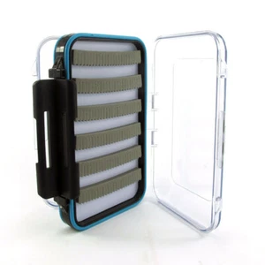 Fly fishing Box LARGE -Clearview Double sided fly storage -Foam slots - Picture 1 of 4