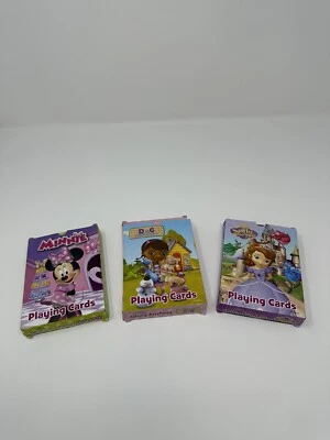 Kids Playing Cards Set of three Doc McStuffins, Sofia The First & Minnie Mouse - Image 1 of 4