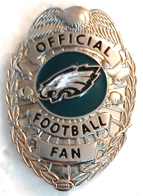 Prendedores de Águilas RARO ESCASO Prendedor de Águilas de Filadelfia Fan Fantasía Insignia Prendedor de Fútbol Foto 1 de 3