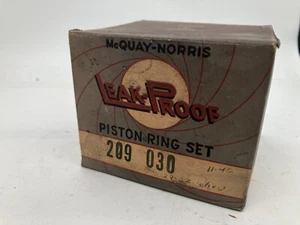 29-32 Chevrolet Passenger Truck Piston Ring Set MCQUAY-NORRIS L209-030 - Picture 1 of 2