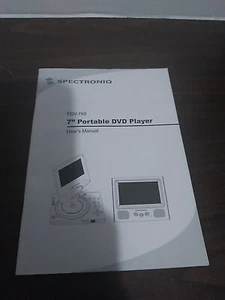 7" Spectroniq PDV-768 Portable DVD Player Manual - Picture 1 of 4