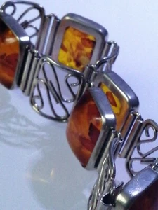 Fischlandschmuck, Fisch Punze, Fischland, Armband, 835 Silber, Vintage, art deko - Bild 1 von 12