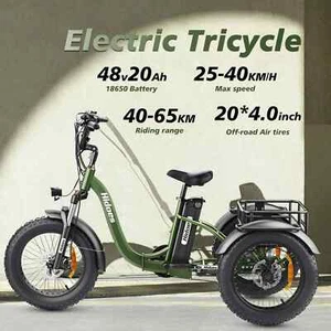 Hidoes ET1 3-Rad Elektrofahrrad 750W 20 Zoll Elektro Dreirad E-Bikes mit Korb - Bild 1 von 24
