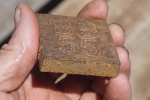 US NAVY ARTIFACT WWII STEEL RELIC FROM HULL OF WW2 BATTLESHIP USS NORTH CAROLINA - Picture 1 of 9