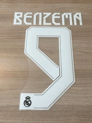 Flocage officiel ADULTE BENZEMA N°9 21-22 AWAY et THIRD REAL MADRID vendeur pro - Photo 1/4
