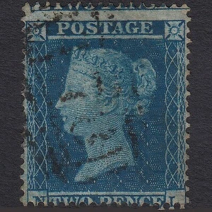 N22_28 GB QV 1854 2d PLACA AZUL PROFUNDO 4 SG19-F1(1) NL GU MAL PERFECTO - Imagen 1 de 2