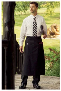 Bistro Apron, 2 Pockets, Color: Black, Size: 28" W x 33" L - 3053 - Picture 1 of 1