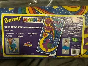 Vintage Barney and Baby Bop Kids Toddlers Sleeping Nap Mat Portable 1992 NEW - Picture 1 of 6