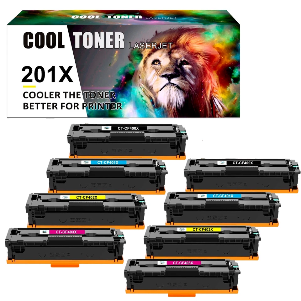 Toner für HP 201X CF400X Color Laserjet Pro MFP M277DW M277N M274N M252N M252DW - Bild 1 von 4