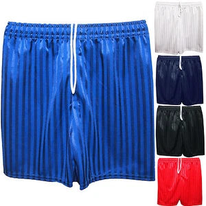 Boys Girls Kids PE Shorts School Sports Football Shadow Stripe  For Children Gym - Picture 1 of 10