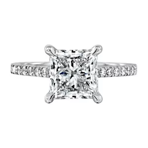 Diamond Ring IGI Certified Heart 2.30 Ct Lab Grown 950 Platinum Ring Size 5 6 7 - Picture 1 of 9
