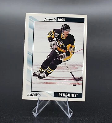 Jaromir Jagr 1992-93 SCORE Hockey Card #113 Pittsburgh Penguins NHL  - Image 1 of 2