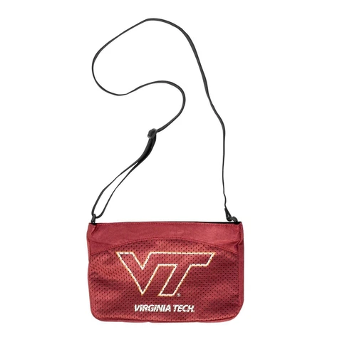 NEW NCAA Virginia Tech Jersey Mini Purse NWT Hokies VPI Bag VT Logo Cover