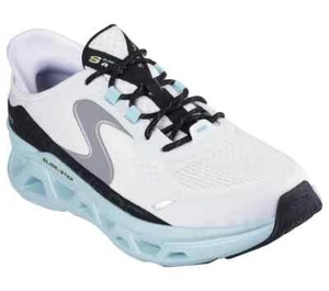 Wide Fit Man Skechers Slip-ins: Glide-Step Altus Lace-Up 232921 White/Blue New - Picture 1 of 6