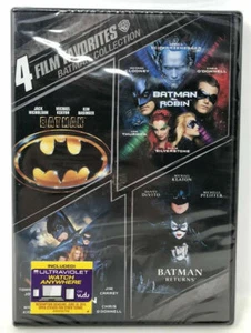 Batman Collection DVD - 4 Film Favorites - Returns, Forever & Robin - NEW SEALED - Picture 1 of 2