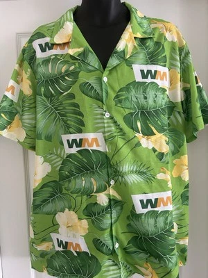 Гавайская рубашка для управления отходами летняя гавайская пляжная рубашка XL - Изображение 1 из 4