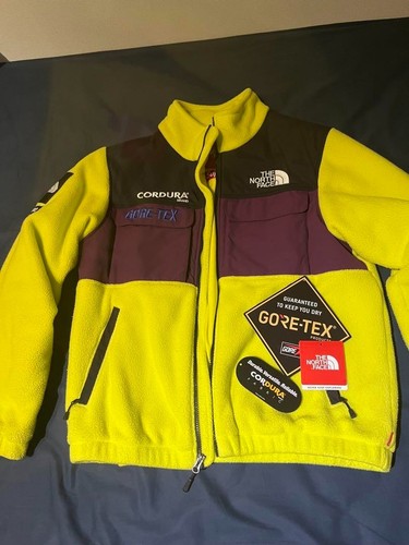 SUPREME THE NORTH FACE NL718091 Giacca Pile Spedizione 18AW M Giallo Viola