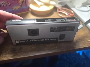 Kodak Pocket Instamatic 60 Kamera ungetestet im Leder Schuber mit Handgelenktasche Vintage - Bild 1 von 1